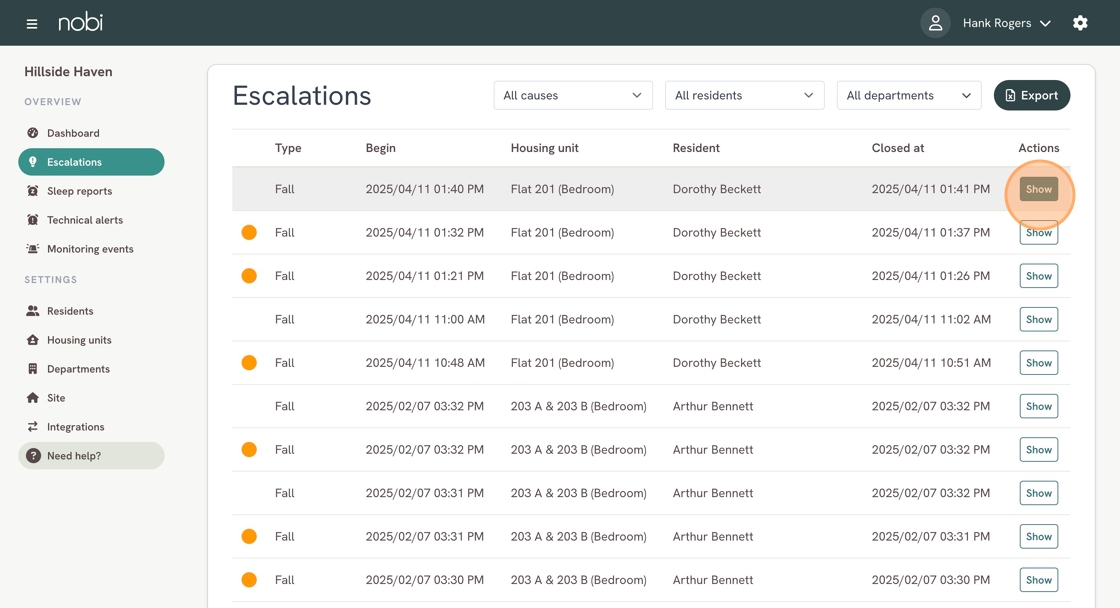How To Analyze Escalations On Nobi Cloud - Step 2.png